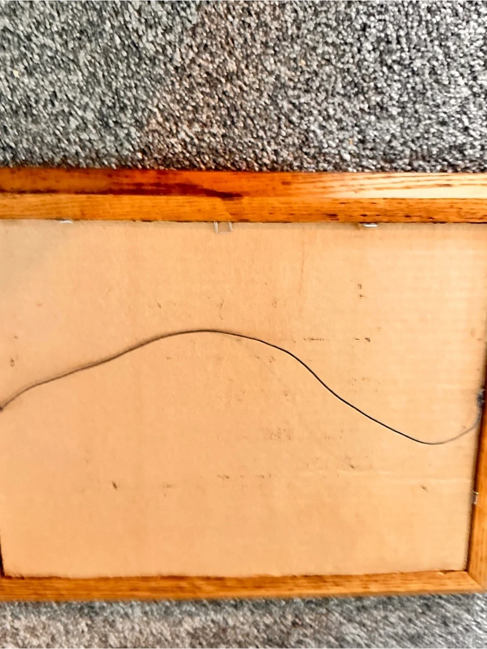 Vintage oak picture frame 11x14 no glass
